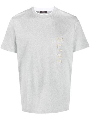 Peserico logo-print cotton T-shirt - Grey