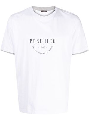 Peserico logo-print cotton T-shirt - White