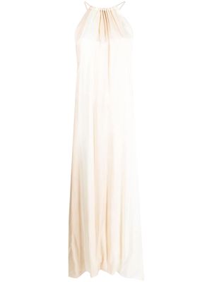 Peserico long halter dress - Neutrals
