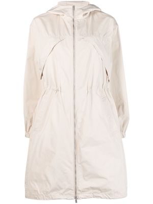 Peserico long-sleeve drawstring raincoat - Neutrals