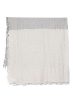 Peserico lurex-detail fine-knit scarf - Grey