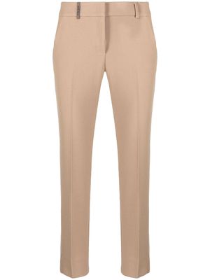 Peserico mid-rise tailored trousers - Brown