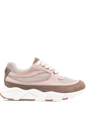 Peserico multi-panel lace-up sneakers - Pink