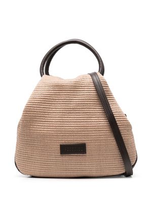 Peserico Oak leather shoulder bag - Brown