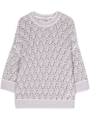 Peserico open-knit jumper - Brown
