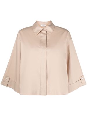 Peserico oversized button-up shirt - Neutrals