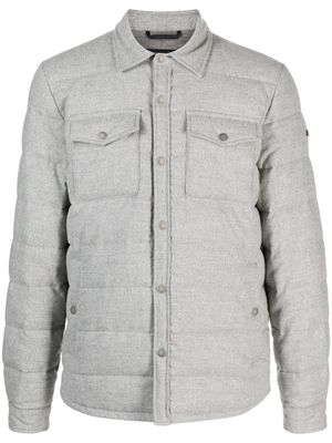 Peserico padded down shirt jacket - Grey