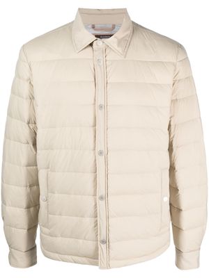 Peserico padded shirt jacket - Neutrals