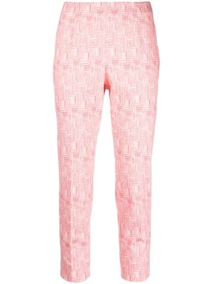 Peserico patterned cropped trousers - Pink