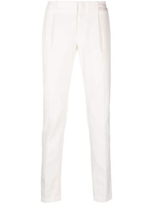Peserico pleat-detail straight-leg trousers - White