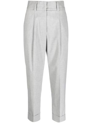 Peserico pleat-detail tailored trousers - Grey