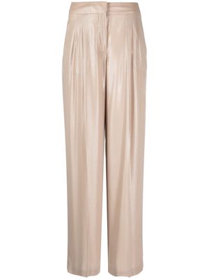 Peserico pleat-detailing palazzo trousers - Neutrals