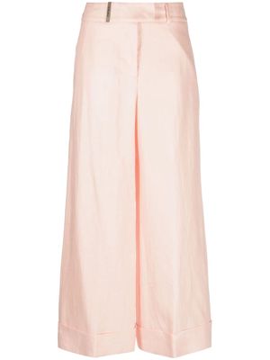 Peserico pleated palazzo trousers - Pink