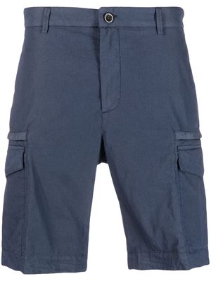 Peserico poplin cargo shorts - Blue