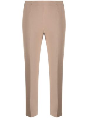 Peserico pressed-crease cropped trousers - Brown