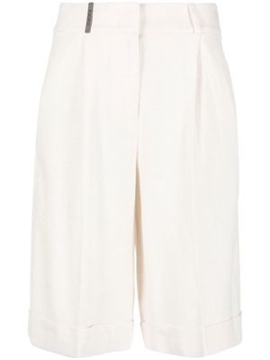 Peserico pressed crease shorts - Neutrals