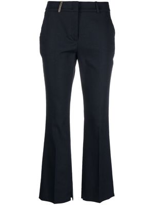 Peserico pressed-crease tailored trousers - Blue