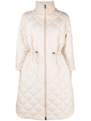 Peserico quilted drawstring waist coat - Neutrals