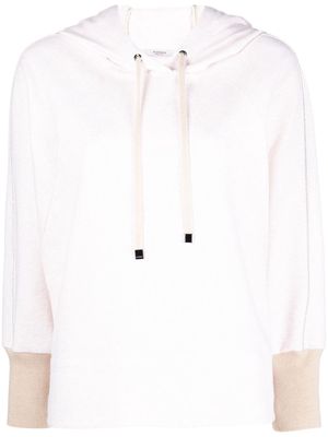 Peserico raglan-sleeve pullover hoodie - Neutrals