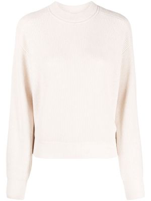 Peserico ribbed-knit wool-blend jumper - Neutrals