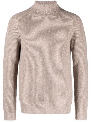 Peserico ribbed roll-neck jumper - Neutrals