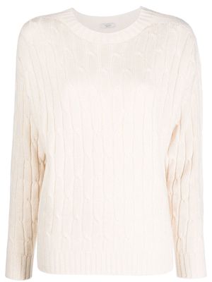 Peserico ribbed wool-blend jumper - Neutrals