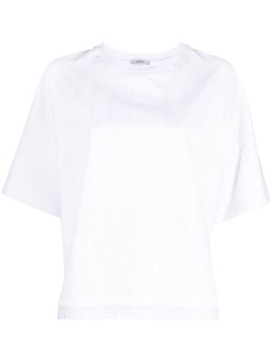 Peserico sequin-embellished short-sleeve T-shirt - White