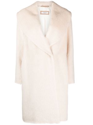 Peserico shawl lapel double-breasted coat - White