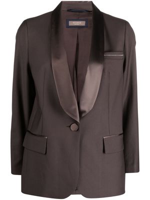 Peserico shawl-lapels single-breasted blazer - Brown