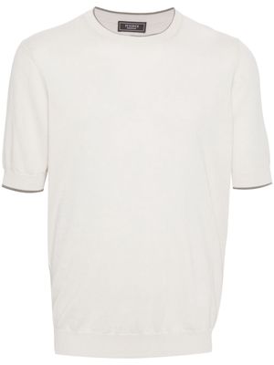 Peserico short-sleeve cotton jumper - Neutrals