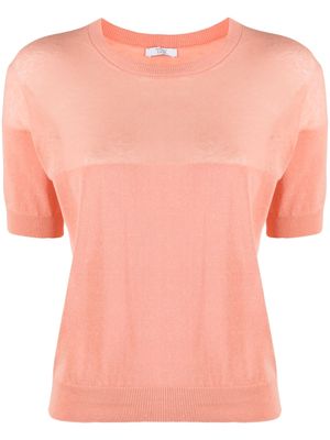 Peserico short-sleeve crew-neck T-shirt - Pink