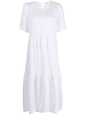 Peserico short-sleeve midi dress - White