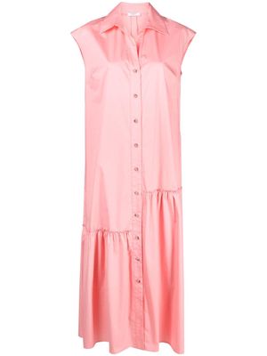 Peserico sleeveless buttoned shirt dress - Pink