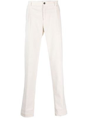 Peserico slim-cut corduroy trousers - Neutrals