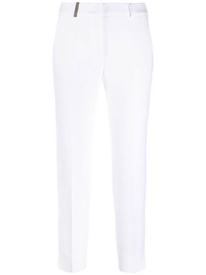 Peserico slim-fit tailored trousers - White