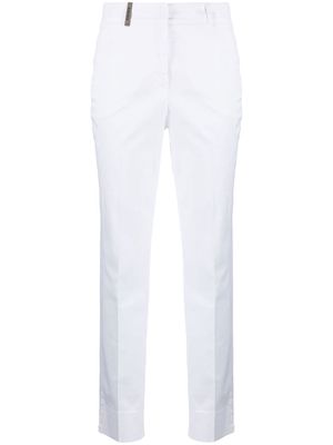 Peserico slim-fit trousers - White