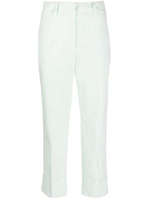 Peserico straight-leg cropped trousers - Green