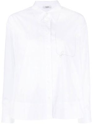 Peserico stretch-cotton long-sleeve shirt - White