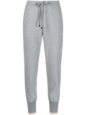 Peserico stripe-detail track pants - Grey