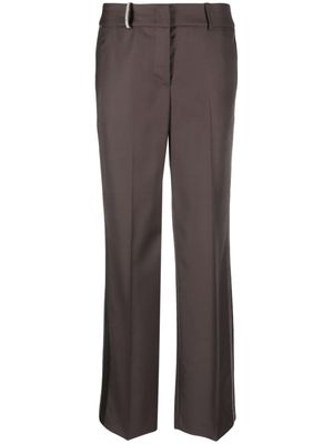 Peserico stripe-detailing tailored trousers - Brown