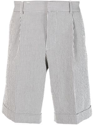 Peserico striped above-knee chino shorts - Neutrals