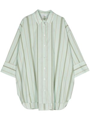 Peserico striped cotton shirt - Green