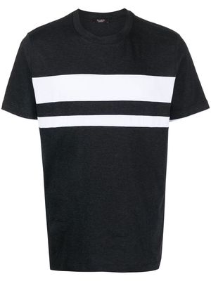 Peserico striped cotton T-shirt - Grey