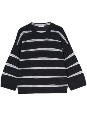 Peserico striped fine-knit jumper - Blue
