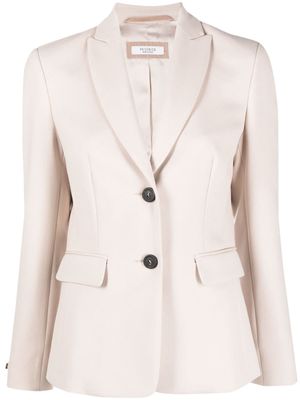 Peserico tailored single-breasted blazer - Neutrals