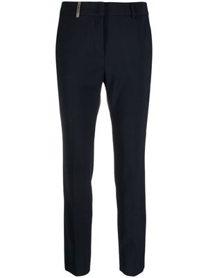 Peserico tapered chino trousers - Blue