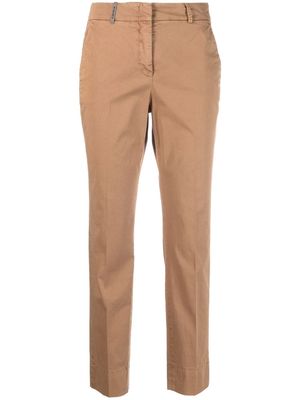 Peserico tapered chino trousers - Brown