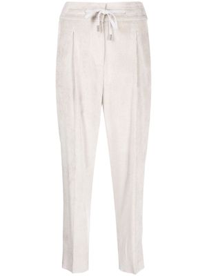 Peserico tapered corduroy trousers - White