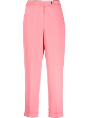 Peserico tapered cropped trousers - Pink