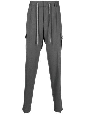 Peserico tapered-leg cargo trousers - Grey
